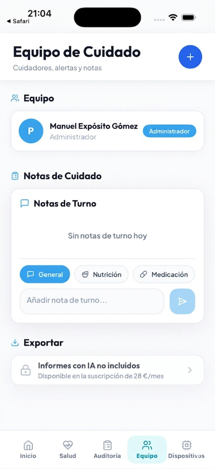CareBridge App Pantalla 5